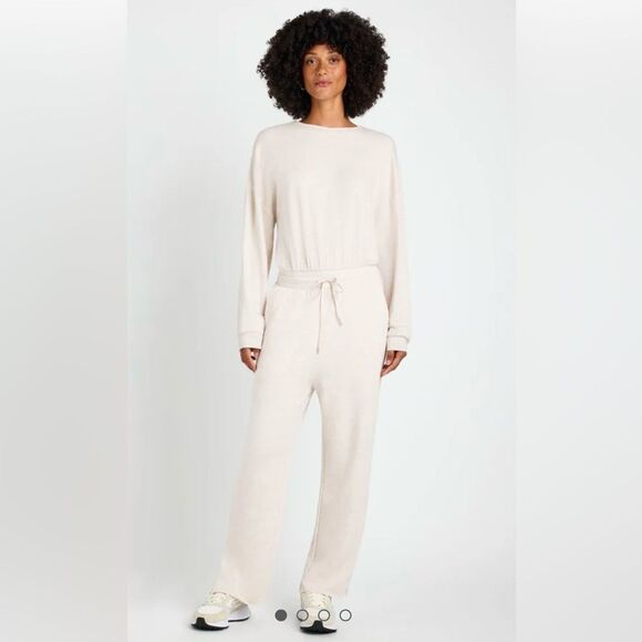 Splendid Cream Ultra Soft Jumpsuit NWOT - Picture 1 of 6